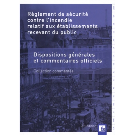 Règlement de sécurité contre l’incendie des E.R.P. - E0101