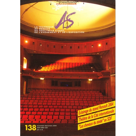 AS n&deg;138 - Actualit&eacute; de la Sc&eacute;nographie