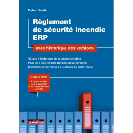 Règlement de sécurité incendie ERP avec historique des versions